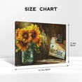 thumbnail image 4 of 12x16 inch 'Sunshine' Slogan Sunflower Vase Canvas Frameless Picture,Home Decor Living Room Accessory,Charm 'Sunshine' Slogan Sunflower Vase Modern Painting Canvas,Bathroom,Study Wall Decor, 4 of 6