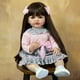 thumbnail image 1 of Muñecas de bebé realistas de 55 cm, muñecas recién nacidas de piel 3D, cuerpo suave para niños para colección Sywqhk libre de BPA, 1 of 8