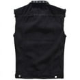 thumbnail image 2 of Guoguo Gilet en Denim Sans Manches pour Hommes Veste Punk Décontractée à Col Rabattu avec Rivets, 2 of 5