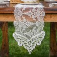 thumbnail image 3 of Transparent Lace Embroidered Table Mat Cabinet Mantel Cover Decoration 26*250cm, 3 of 3