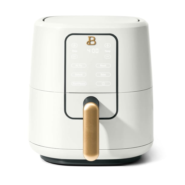 Hermoso glaseado blanco Air Fryer de 3 litros con tecnología TurboCrisp