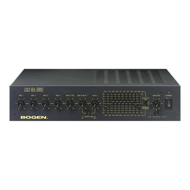 Bogen Gold Seal GS60D - Amplificateur de Mixage - Alimenté - 6 Canaux - 60 Watts - Rackable