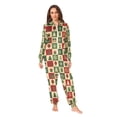 thumbnail image 2 of FORMRS Onesies Pajama for Adults Unisex Hoodie Winter Jumpsuit One Piece Sleepwear, Sizes S-2XL, Christmas Plaid Pattern, 2 of 7