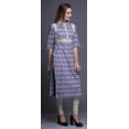 thumbnail image 3 of Bimba Printed Kurta Straight Tunic Tops Women Summer Wear Ladies Kurti, 3 of 5