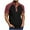 Red, variant on SYMOID Mens Casual Henley Shirt Short Sleeve Raglan Tee, Button Down Collar Contrast Sleeve, Breathable Polyester Cotton Blend, Regular Fit T-Shirts for Men,Black,Size L