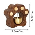 thumbnail image 3 of PRETXORVE Brass Solid Wood Dopamine Doorbell Brass Material Magnetic Absorber Car Gift Decoration Pendant Refrigerator Accessories Handicrafts, 3 of 9