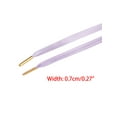 thumbnail image 3 of INSPIRE CHIC Unisex PU Leather Flat Shoe Laces for Sneakers Boots Light Purple 150cm/59.1", 3 of 4