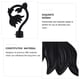 thumbnail image 2 of GOOHOCHY Accesorios decorativos para cortina, adorno de extremo de varilla romana, para el hogar (negro), estilo aleatorio, 4 Uds., 2 of 8