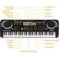 thumbnail image 7 of Anself 61 Key Keyboard Piano, Electronic Keyboard Piano with Microphone for Kids Gift, Black, 7 of 7
