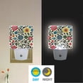 thumbnail image 2 of Yayeee LED Night Light for The Home Plug in With Light Sensors 2 Pack, Vibrant Floral, 2 of 6