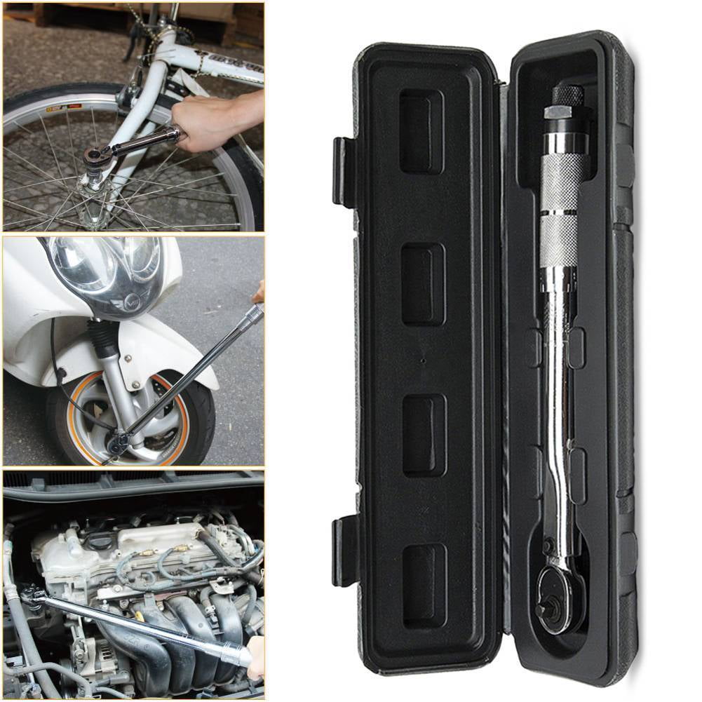 Adjustable Torque Wrench 5-25Nm 1/4" Square Drive Click Hand Ratchet Spanner Tool for Bike Car