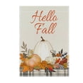 thumbnail image 2 of Thanksgiving Garden Flags 12x18 Double Sided, Fall Autumn Outdoor Decorations, Pumpkin Maple Leaf Welcome Yard Flags for Porch Lawn Outside Decor, 30x45cm, 2 of 8