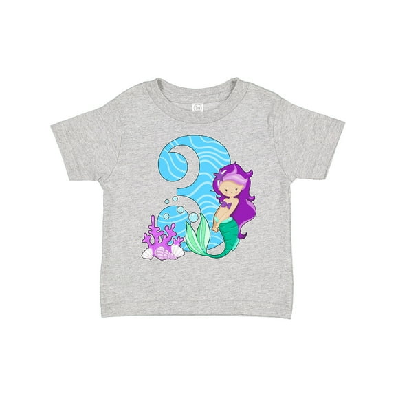 Inktastic Third Birthday Mermaid Girls Toddler T-Shirt