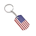 thumbnail image 2 of YYKihy American Flag Independence Day Alloy Keychain Red White Blue Flag Color USA Flag Keychain, 2 of 6