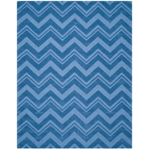 SAFAVIEH Impressions IM398D Handmade Blue Rug