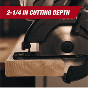 Hyper Tough 20V 6.5in. Brushless Circular Saw, with 2.0Ah Lithium-Ion Battery Pack and Standard Charger, Model Number 41007.2