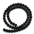 thumbnail image 2 of Segolike 3x6mm Black Volcanic Gemstone Loose Beads 15'' Round 3 Pcs, 2 of 4