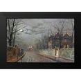 thumbnail image 2 of Grimshaw, John Atkinson 14x10 Black Modern Framed Museum Art Print Titled - Old English House, Moonlight After Rain, 2 of 5
