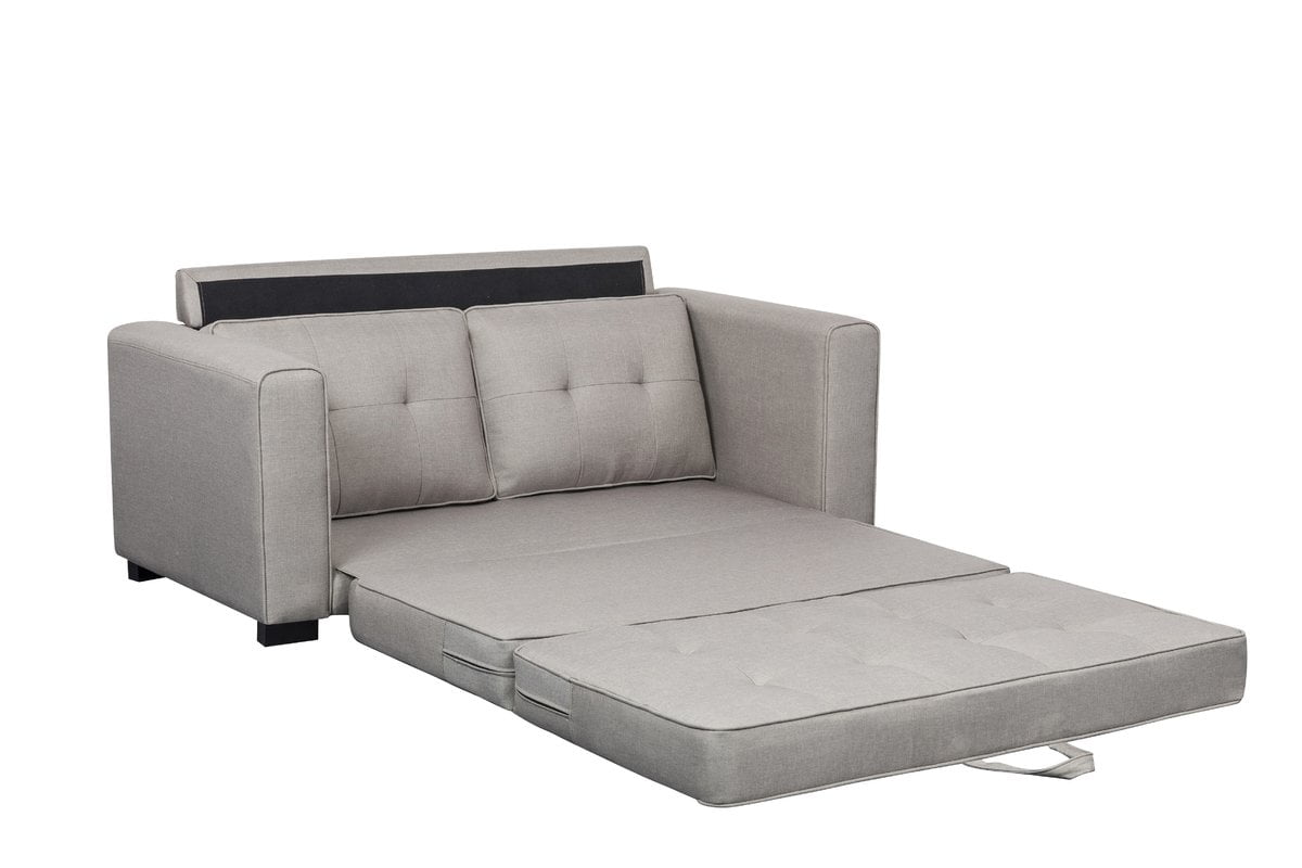 US Pride Furniture  Duke Sofa Bed Sleeper with Tufted Style and Wooden Frame, Charcoal