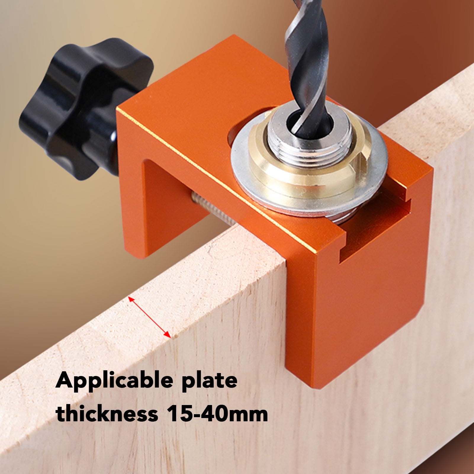 BOKYAN Pocket Hole Jig Aluminium Alloy 8mm 10mm 12mm Wood Dowel Drilling Template Drill Guide Puncher Locator Tool