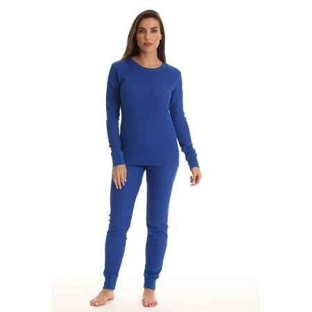 

Just Love Women s Thermal Underwear Pajamas Set (Royal X-Small)