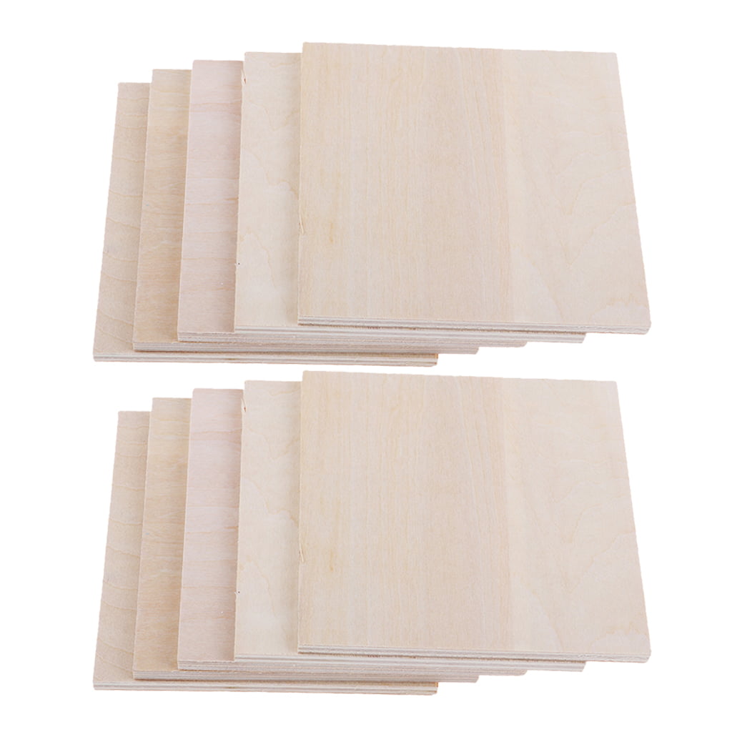 20 Pieces Plain Thin Balsa Wood Board Woodworking Lumber For DIY  Projects 