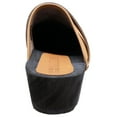 thumbnail image 5 of BJORK Maja Wood Open Back Leather Clogs in Cognac, 5 of 7
