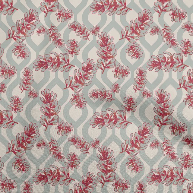 oneOone Cotton Flex Maroon Fabric Leaves Sewing Craft Projects Fabric Prints By Yard 40 Inch Wide