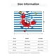 thumbnail image 5 of Balery Red Funny Crab on Blue Stripe Manta de Franela con Dibujo, Lujo Ultra Suave y Cálido, Antipelusa y Resistente a las Arrugas para Cama, Sofá, Camping -60"x50", 5 of 6