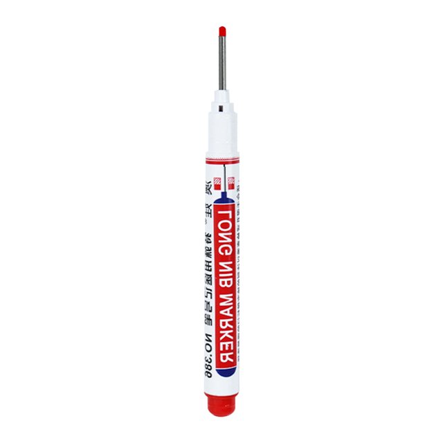 Rotulador de punta larga, marcador de color para carpintería, azulejos, instalación de baño, marcador de agujeros profundos, marcador oleoso de 20 mm, 5 ml.