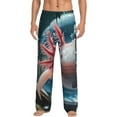 thumbnail image 1 of Balery Bubbles Axolotl Fantasy Pantalones de pijama para hombre, pijama ultraligero, pantalón de descanso-Small, 1 of 6