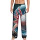 thumbnail image 1 of Balery Bubbles Axolotl Fantasy Pantalones de pijama para hombre, pijama ultraligero, pantalón de descanso-Small, 1 of 6