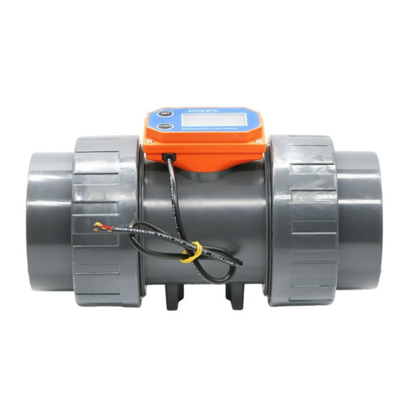 Large Flows Capacity Digital Flowmeter With Clear Display For Swimming Pool Water Treatments Accurate Liquid Measurement