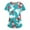 AB04-Sky Blue, variant on Easter Scrub Tops Women Egg Printed Scrub Tops Short Sleeve Holiday Working Uniform with Pockets Red 3XL
