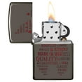 thumbnail image 3 of Zippo Flame Lighters Colored Black Ice Typographic, 3 of 7