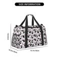 thumbnail image 3 of Disketp Cute Animal with Cow Bolsa de Viaje Tipo Duffle, Bolso de Mano para Fin de Semana para Mujer, Bolsa de Gimnasio Ligera para Hombre, Esencial para Viajes, 3 of 7