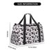 thumbnail image 3 of Fotbe Cute Animal with Cow Bolsa de Viaje con Estampado, Bolsa de Fin de Semana para Mujer con Compartimento para Zapatos, Bolsa de Gimnasio con Bolsillo Húmedo, 3 of 7