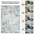 thumbnail image 4 of GLN Rugs Pamuk - Contemporary, Machine Washable Area Rug 2'6"x9'8" Abstract Grey Home Carpet, All Ages, 4 of 10