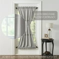 thumbnail image 2 of VHC Brands Farmhouse 72"x40" Door Panel Grey Rod Pocket Burlap Window Curtains, 2 of 6