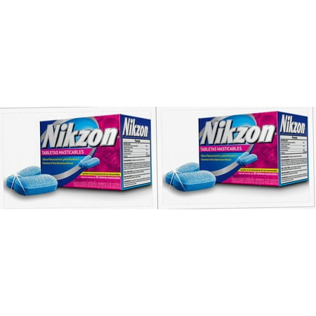 Nikzon 90 Tabs. each 2 PACK!! Chewable treatment For Hemorrhoid Anti Inflammatory Hemorroides, Total of 180 Tabs.