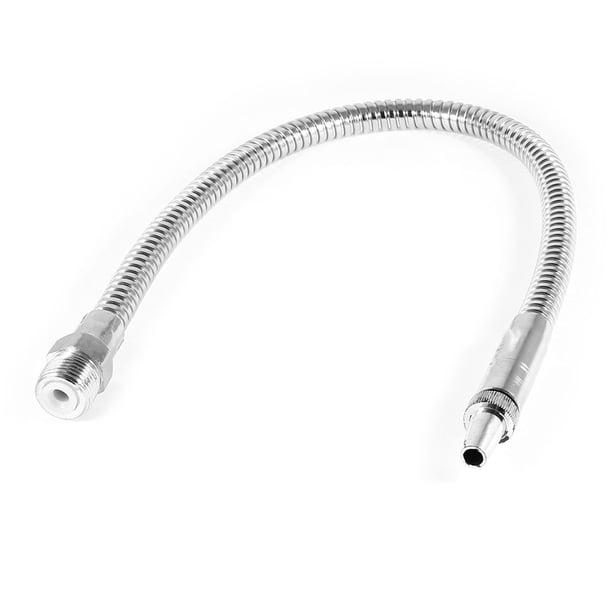Boquilla redonda flexible metálica roscada macho de 1/2"PT para manguera de agua, aceite y refrigerante