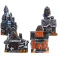 thumbnail image 5 of Halloween Resin Miniature House Figurines Micro Landscape Ornaments 4pcs Set for Spooky Home Decor, 5 of 5