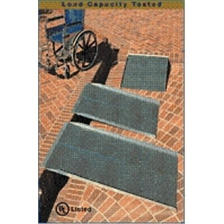 - 3-ft x 36-in Portable Solid Wheelchair Ramp 800 lb. Weight Capacity Maximum 6-in Rise