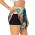 thumbnail image 3 of Lsque Cute Animal Party Printed Women's Running Shorts with Liner Pockets,Elastic Quick Dry Workout Athletic Gym Yoga Shorts,Womens High Waist Shorts-X-Large, 3 of 9