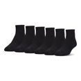 thumbnail image 1 of Calcetines Under Armour Cotton Quarter unisex negro/gris, 6 pares, 1 of 4