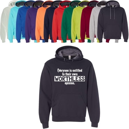 Custom Apparel House Everyone is Entitled to Their Own Worthless Opinion Hoodie Adult Unisex Funny Gift Sweatshirt Black Custom Apparel House Everyone is Entitled to Their Own Worthless Opinion Hoodie Adult Unisex Funny Gift Sweatshirt Black