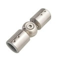 thumbnail image 2 of deevoka Rod Corner Connector Heavy Duty for Bay Window Curtain Rods Adjustable Angle 25mm brushed, 2 of 9