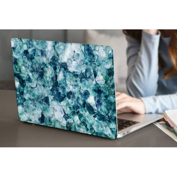 KSK KAISHEK Protective Case Hard Cover Compatible MacBook Air 13" 2022 - 2018 A1932 A2179 A2337 m1 + Black Keyboard Cover, Marble A 255