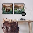 thumbnail image 4 of Stupell Industries Country Valley Horses Grazing Animals Painting Black Floater Framed Canvas Art Print Wall Art, 25 x 25, Set of 2, 4 of 10