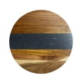 thumbnail image 3 of Black Marble/Acacia Wood Round Board, 11", 3 of 4